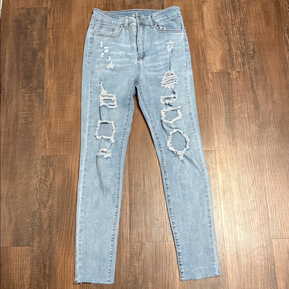SHEIN Raw Hem Leggings